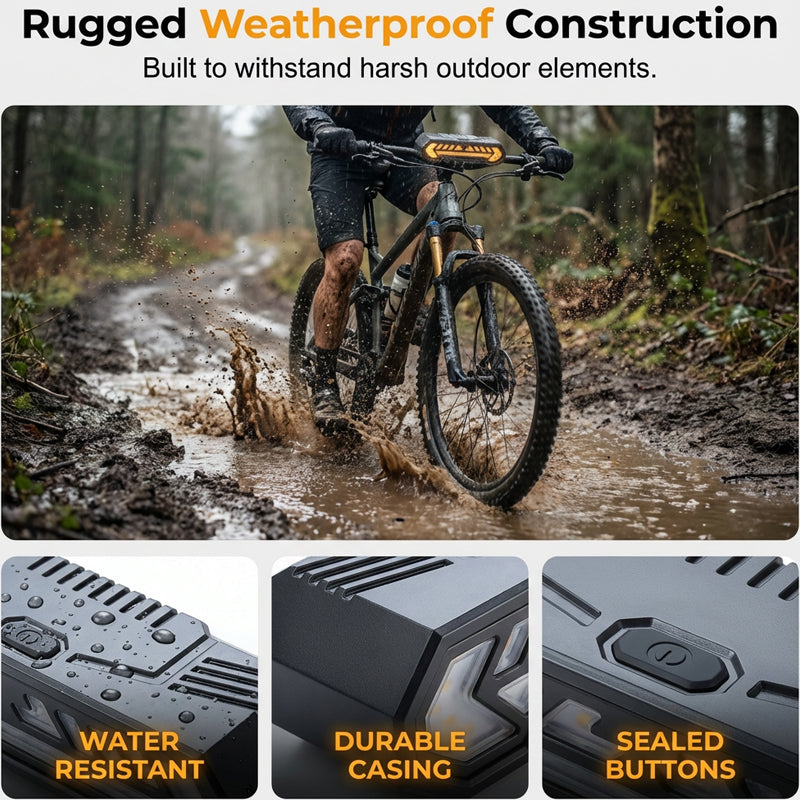 Signal Turns Instantly! Wireless Bike Turn Signal Light with Remote