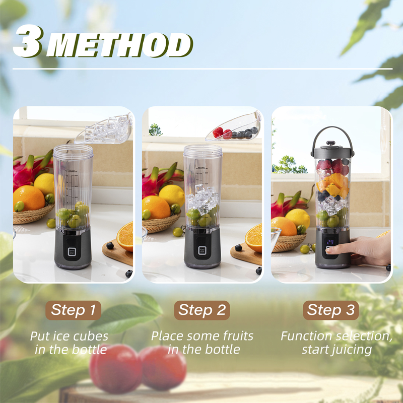 Wireless USB Juicer – 10-Blade & One-Touch Portable Blender