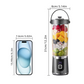 Wireless USB Juicer – 10-Blade & One-Touch Portable Blender