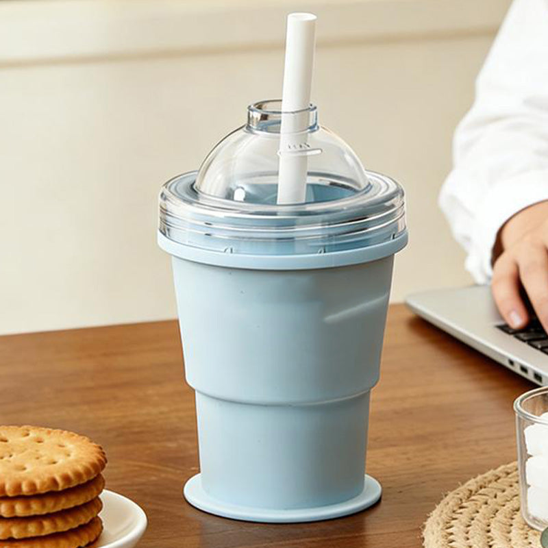 Chill Drinks Instantly! Collapsible Ice Ball Cup & Mold
