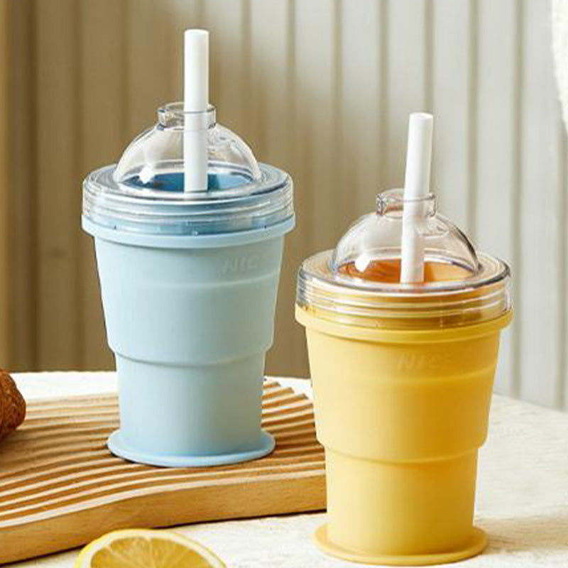 Chill Drinks Instantly! Collapsible Ice Ball Cup & Mold