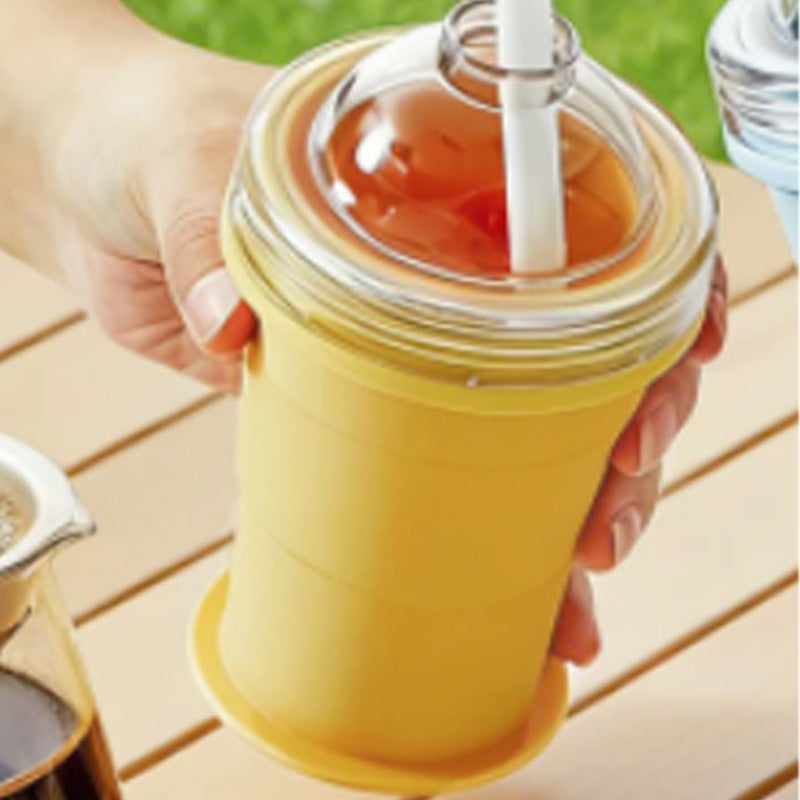 Chill Drinks Instantly! Collapsible Ice Ball Cup & Mold