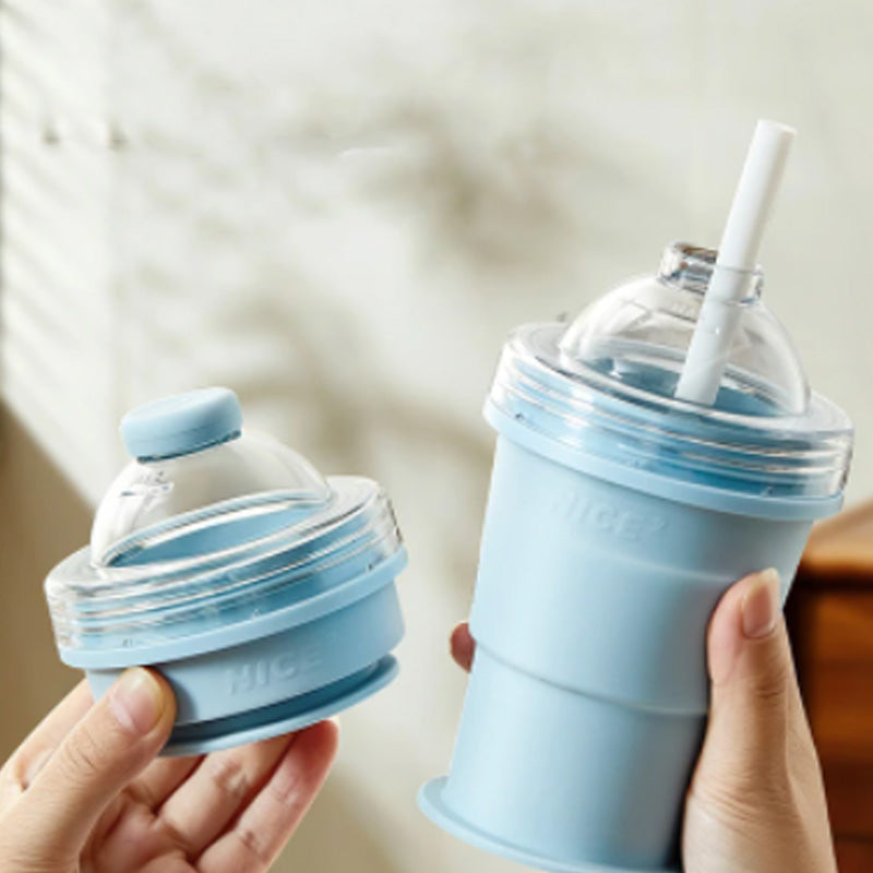 Chill Drinks Instantly! Collapsible Ice Ball Cup & Mold