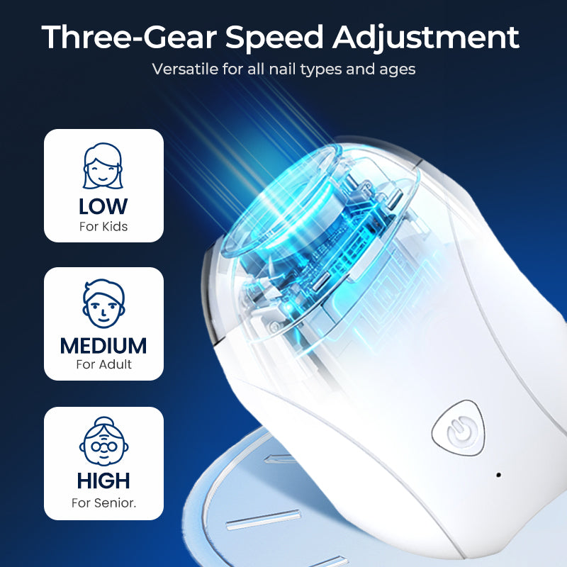 🥳2026 HOT SALE🥳360° Silent Nail Trimmer – LED Light & Auto Debris Collection