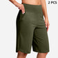 High-Waist Bermuda Shorts – Tummy Control & 4-Way Stretch