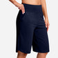 High-Waist Bermuda Shorts – Tummy Control & 4-Way Stretch
