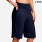 High-Waist Bermuda Shorts – Tummy Control & 4-Way Stretch