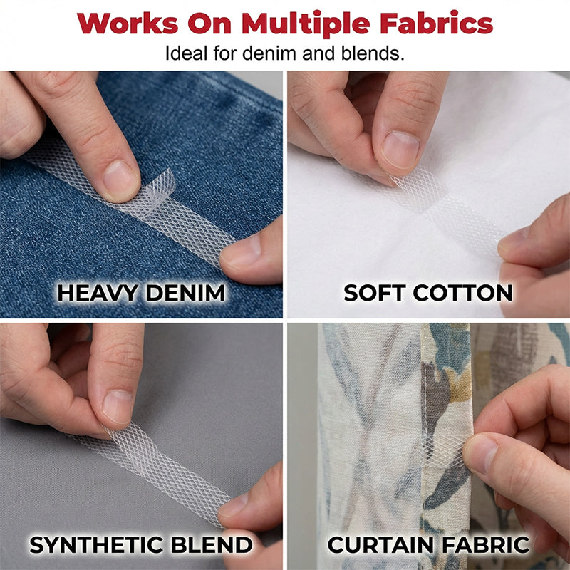 Buy One Get One FREE, only $9.9!🔥Iron-On Hemming Tape – Washable & Invisible Bond Design