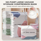 No-Pump Vacuum Storage Bags – Save 80% Space, Dry & Dust-Free🧳