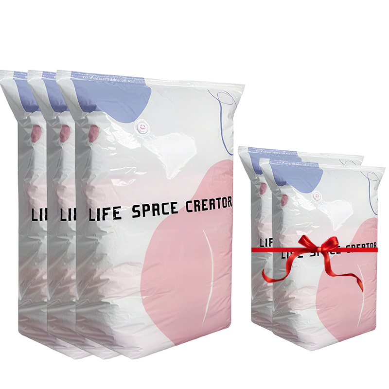 No-Pump Vacuum Storage Bags – Save 80% Space, Dry & Dust-Free🧳