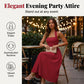 Elegant Halter Midi Dress – Stretch Back & Flattering Fit