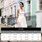 Elegant Halter Midi Dress – Stretch Back & Flattering Fit