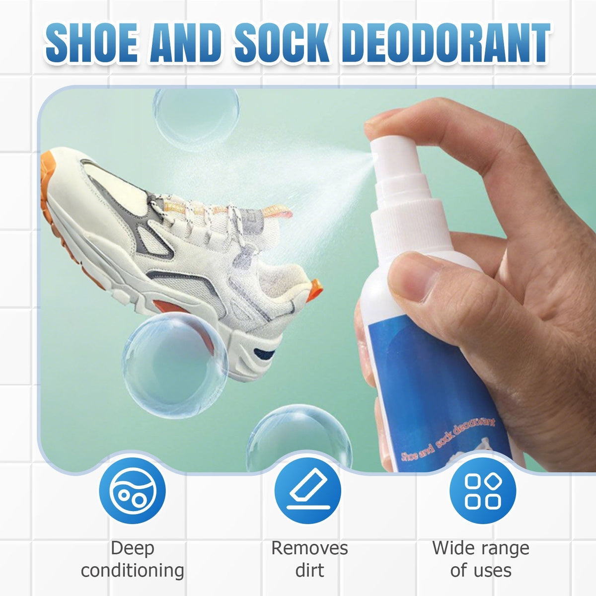 Antibacterial Shoe Deodorizer Spray