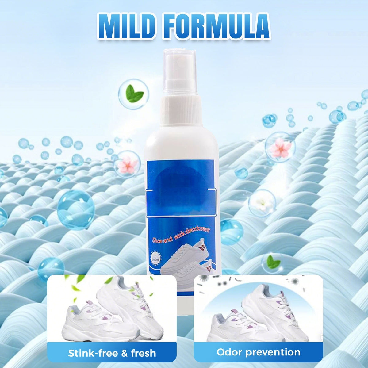 Antibacterial Shoe Deodorizer Spray