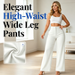High-Waist Wide-Leg Pants – Breathable & Elegant Drape