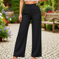 High-Waist Wide-Leg Pants – Breathable & Elegant Drape