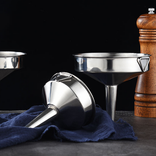 Pour Anything Instantly! No-Splash Air-Vent Steel Funnel