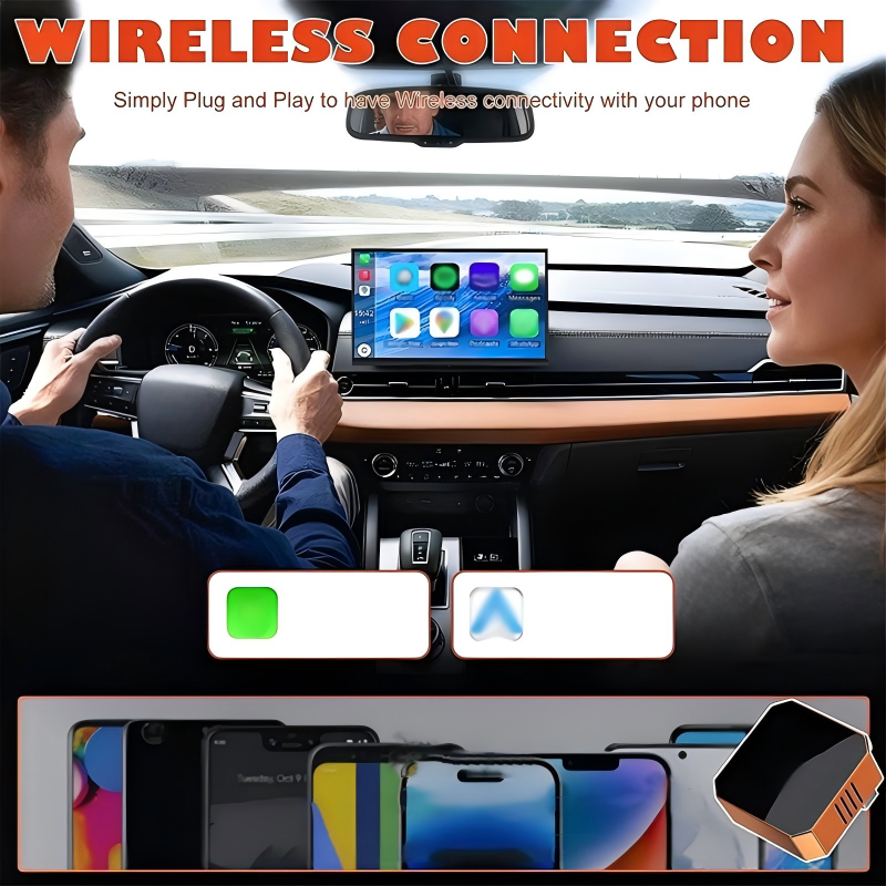 Go Wireless Instantly! Bluetooth 5.0 Android Auto Adapter