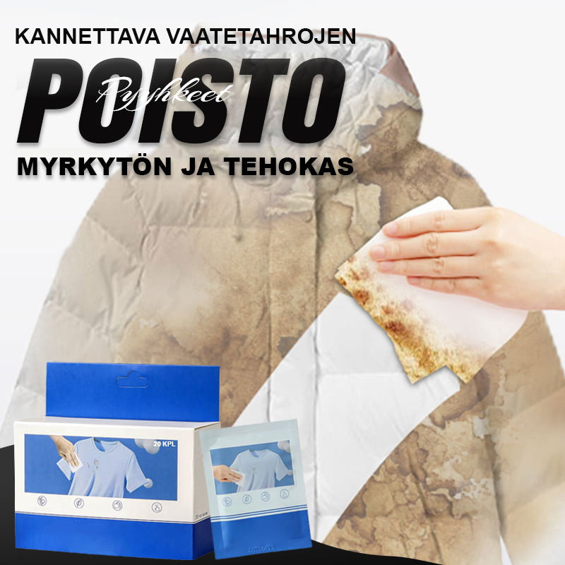 🏆Buy More Save More🎁Portable Clothing Stain Remover Wipes