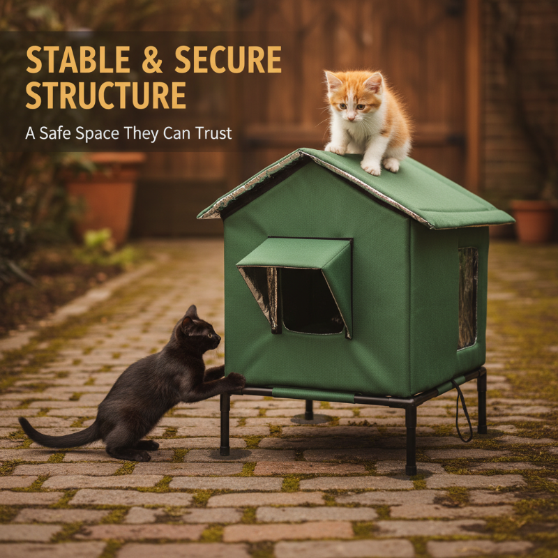 Shelter Outdoor Cats Instantly! No-Leak Elevated Thermal Cat House