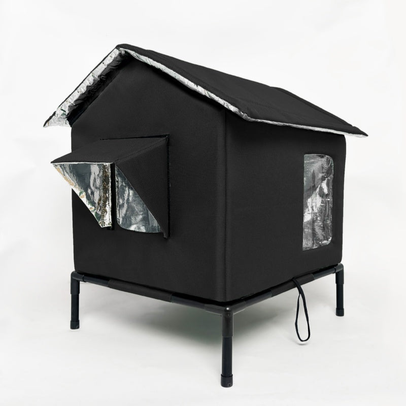 Shelter Outdoor Cats Instantly! No-Leak Elevated Thermal Cat House