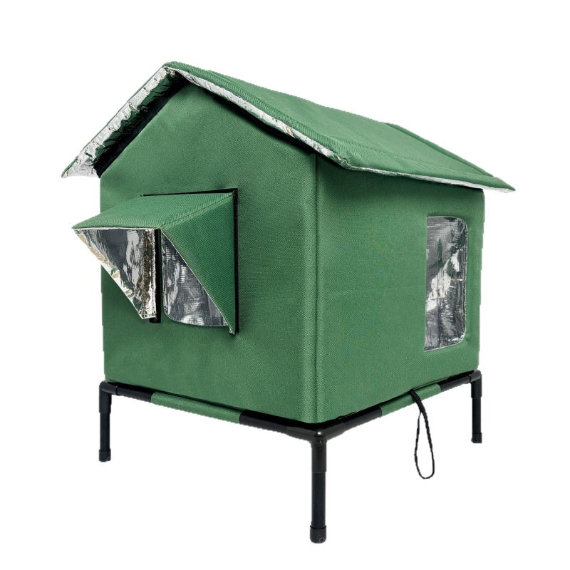 Shelter Outdoor Cats Instantly! No-Leak Elevated Thermal Cat House