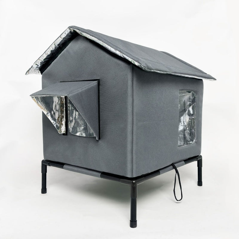 Shelter Outdoor Cats Instantly! No-Leak Elevated Thermal Cat House