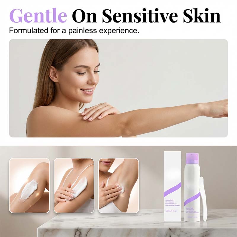 Remove Hair Painlessly Instantly! No-Drip Cloud-Foam Mousse