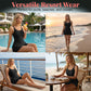 👙 LIMITED-TIME 50% OFF! 🌺 Double Strap Ruched Skirted Swimsuit – Tummy Control, Secure Support, Quick-Dry ✨