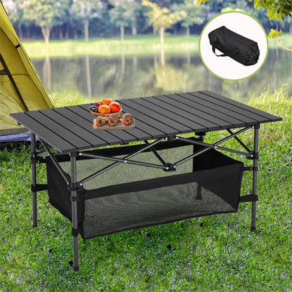 Portable Folding Camping Table – Steel Frame & Quick Setup