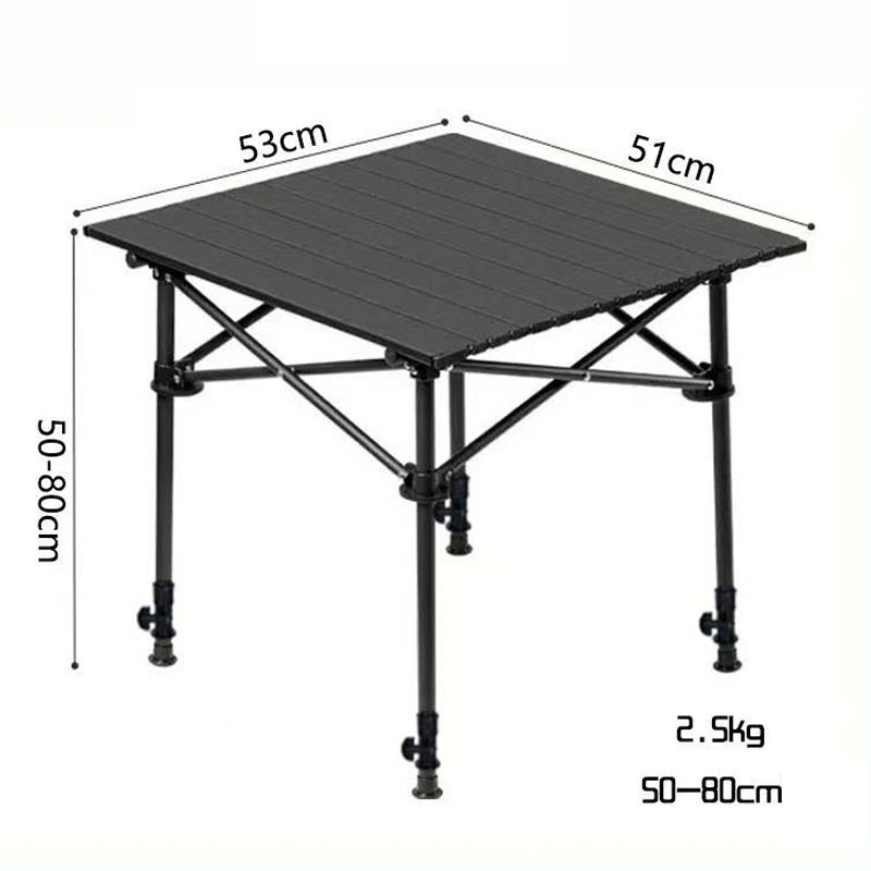 Portable Folding Camping Table – Steel Frame & Quick Setup