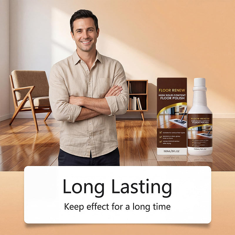 Restore Dull Floors Instantly! High-Gloss Floor Renew Polish