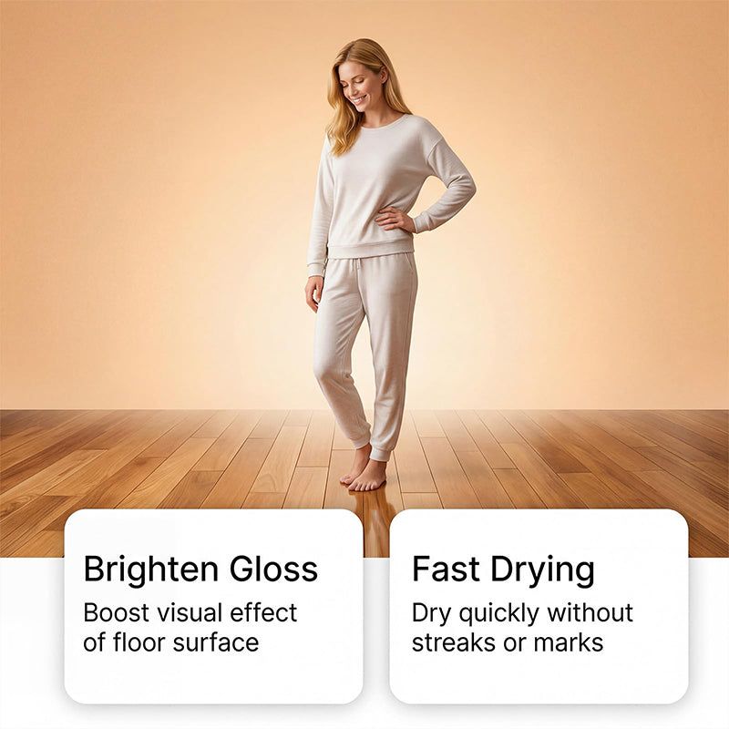 Restore Dull Floors Instantly! High-Gloss Floor Renew Polish