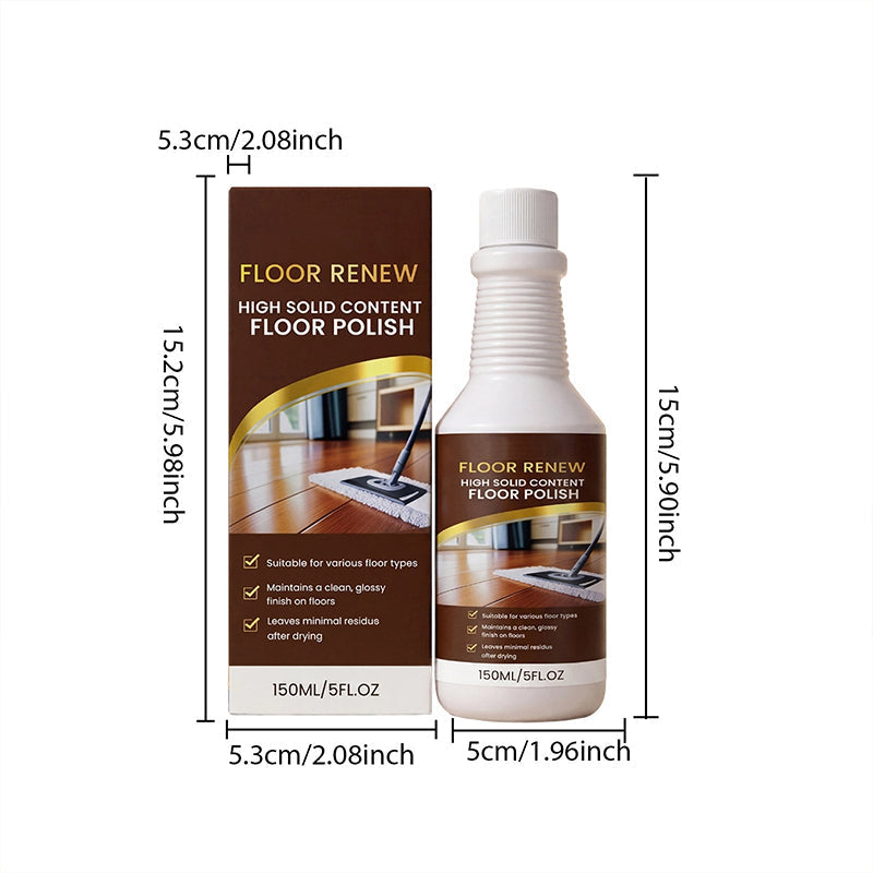 Restore Dull Floors Instantly! High-Gloss Floor Renew Polish