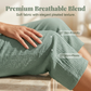 🍃 LIMITED-TIME 50% OFF! ✨ Women's Pleated Cropped Pants – Linen-Cotton, Wide-Leg, Comfortable 🌿