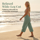 🍃 LIMITED-TIME 50% OFF! ✨ Women's Pleated Cropped Pants – Linen-Cotton, Wide-Leg, Comfortable 🌿