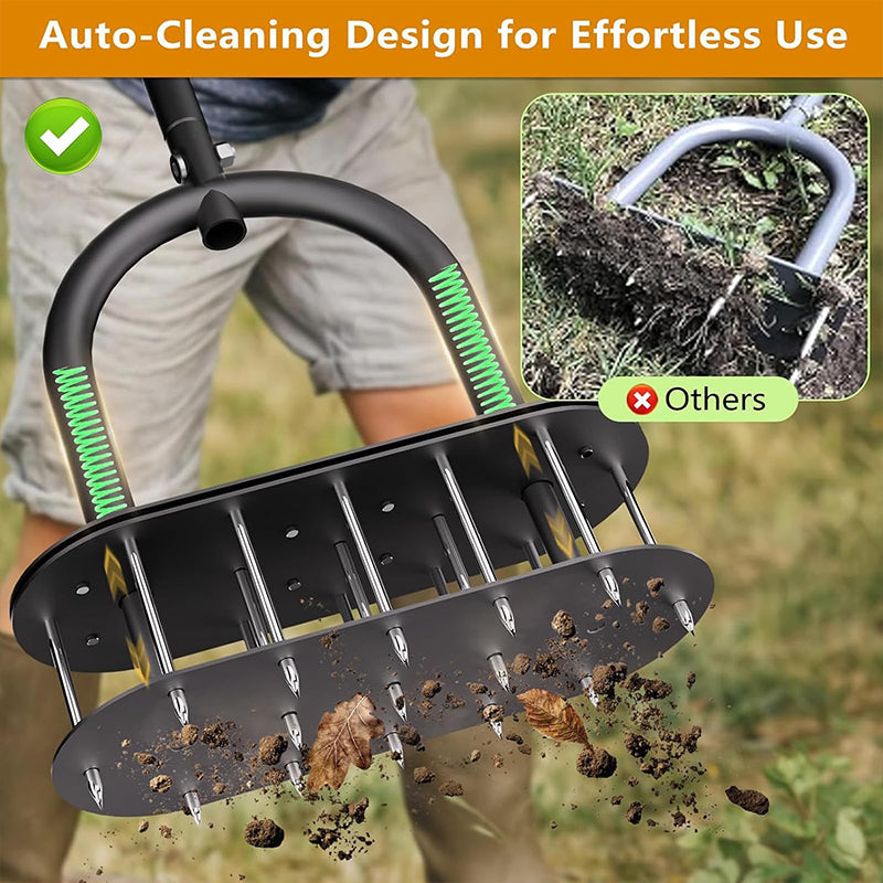 Aerate Your Lawn Instantly! Carbon Steel Lawn Aerator
