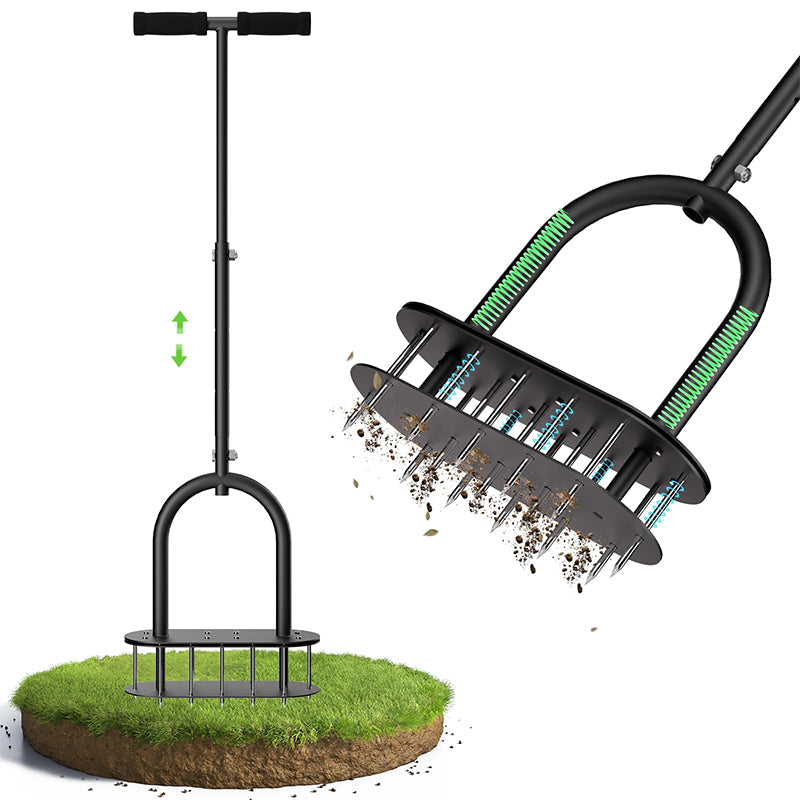 Aerate Your Lawn Instantly! Carbon Steel Lawn Aerator