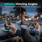 Clamp & Charge Instantly! No-Fumble RGB Auto-Grip Car Mount