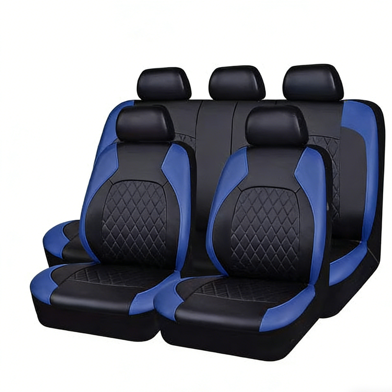 📢📢50% OFF !! ⏰Universal Quilted Seat Covers – Airbag Safe & Faux Leather Design