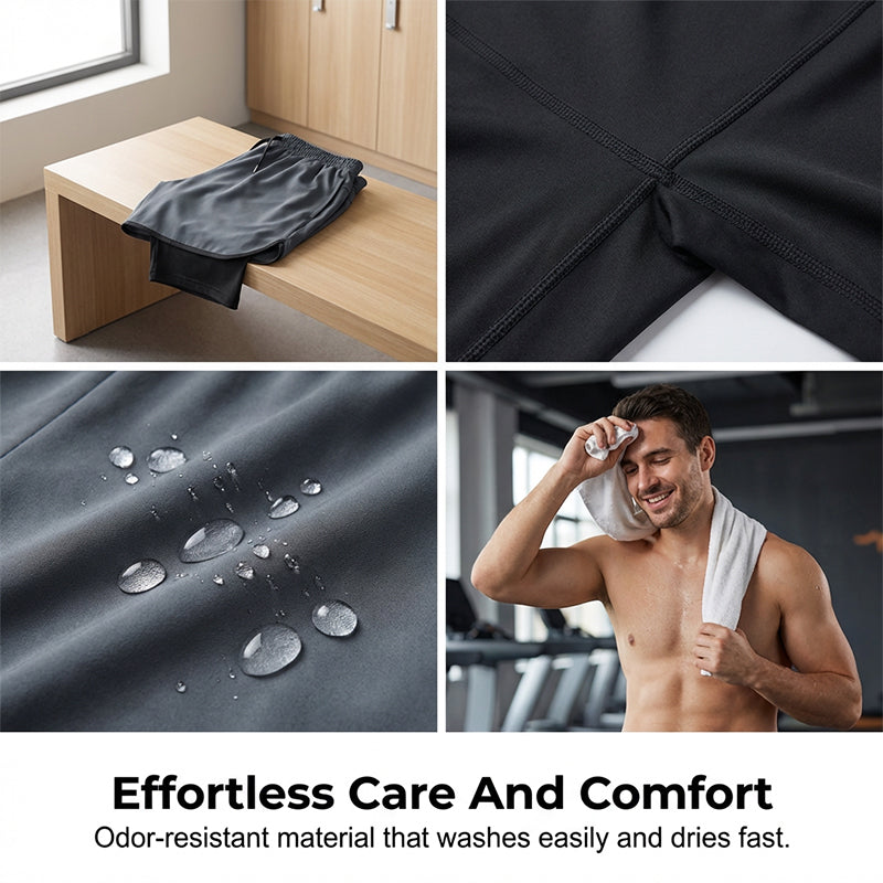 🏃‍♂️ 50% OFF NOW!💨 Men's 2-in-1 Running Tights with Shorts – Compression & Quick-Dry – Sports Leggings with Phone Pocket 📱