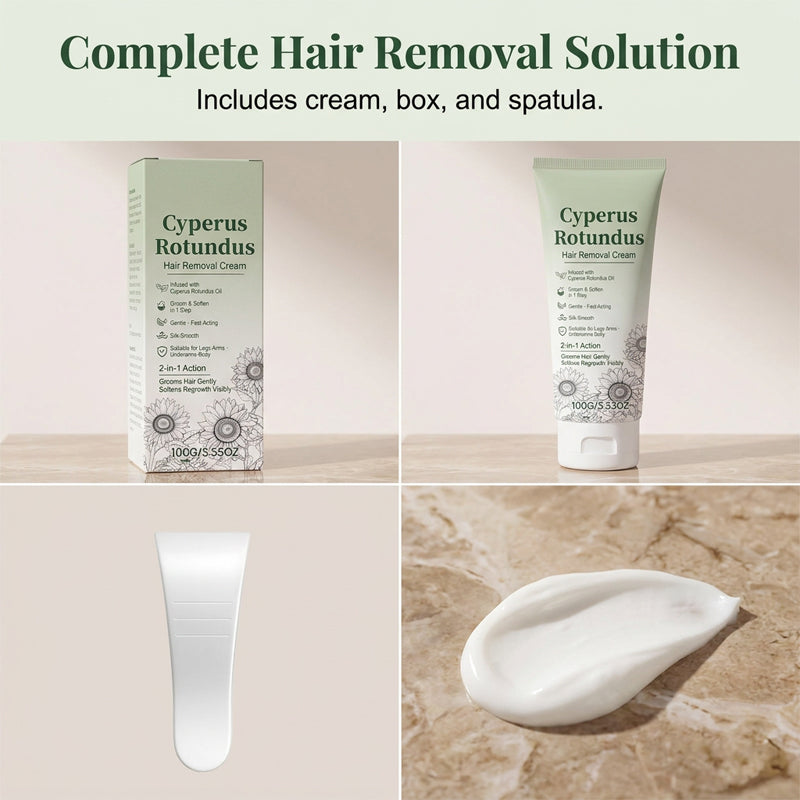 Remove Hair Gently Instantly! Pain-Free Cyperus Hair Removal Cream
