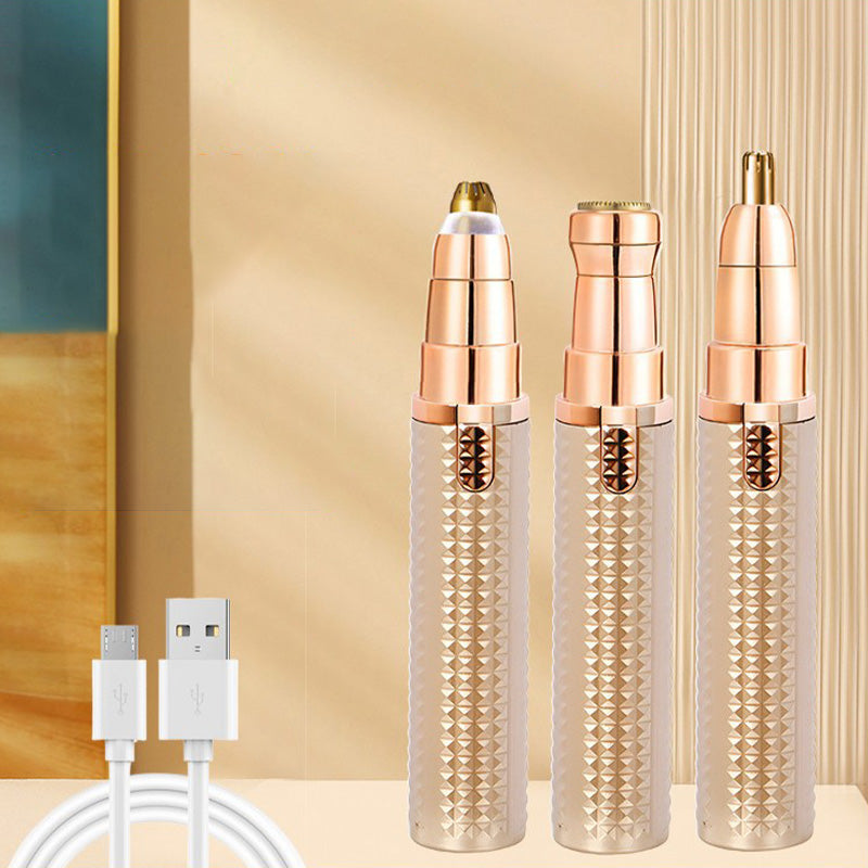 Interchangeable-Head Hair Remover – Cordless & Gentle Glide