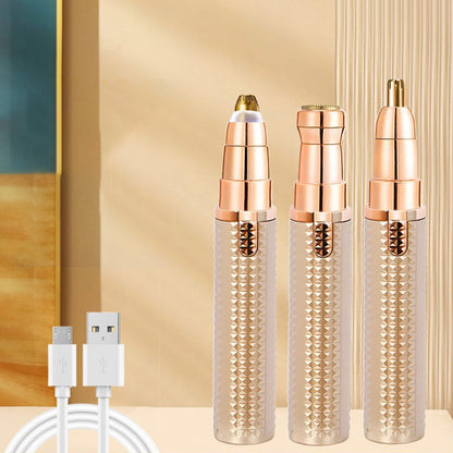 Interchangeable-Head Hair Remover – Cordless & Gentle Glide