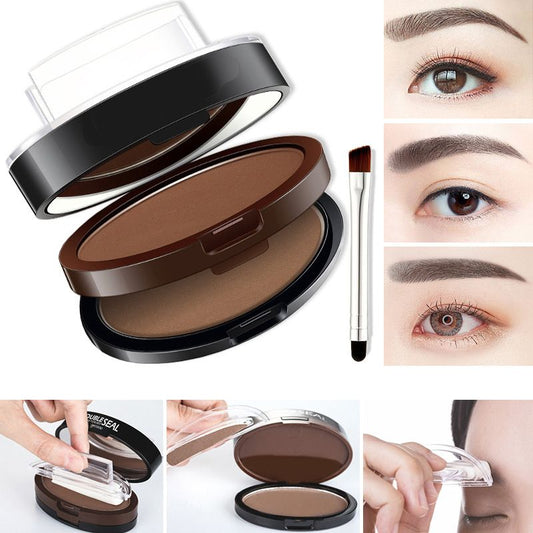 60K+ SOLD!🥳Adjustable Eyebrow Stamp – Two‑color brow powder, waterproof & smudge‑proof. Natural, full brows in seconds! 💕🎀