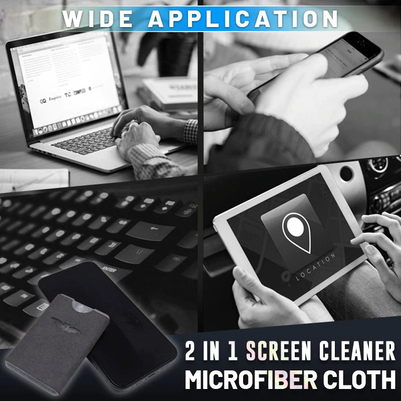 Clean Screens Instantly! 2-in-1 Spray & Microfiber Screen Cleaner
