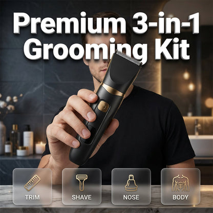 Groom Full Body Instantly! No-Pull 3-in-1 Trimmer