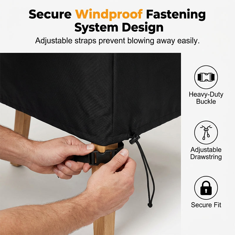 Protect Patio Furniture Instantly! Waterproof 210D Oxford Cover