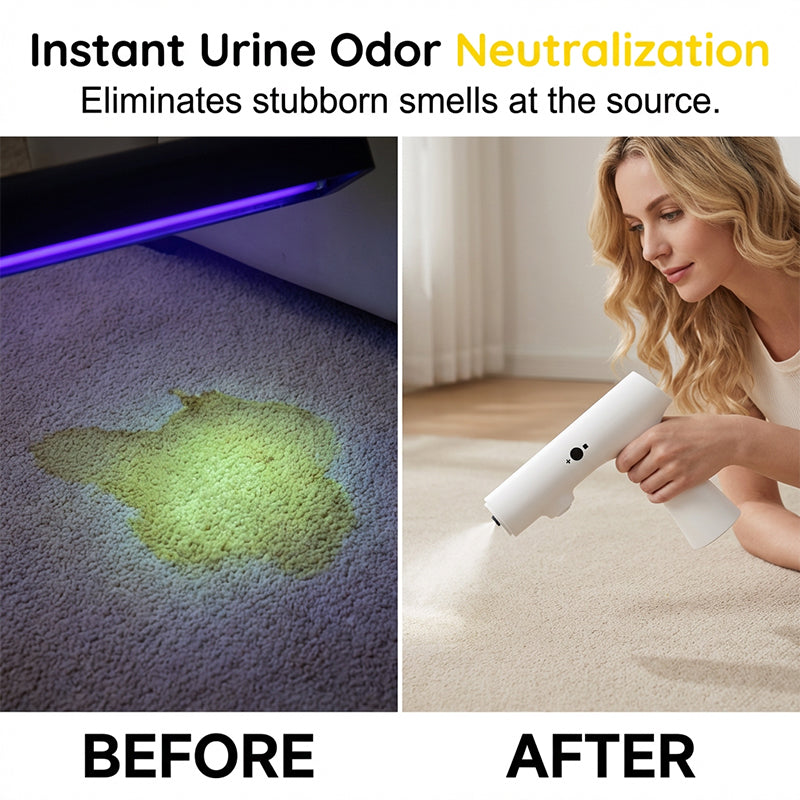 Neutralize Pet Odors Instantly! No-Mask Probiotic Spray Gun Set