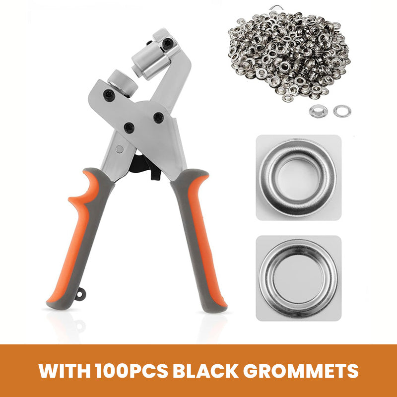 Punch Any Material Instantly! No-Strain Grommet Hole Pliers